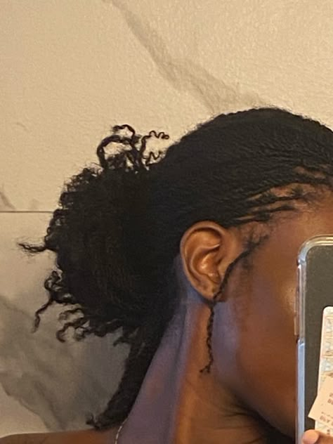 micro locs
black girl
hair Medium Length Micro Locs, Microlocs Aesthetic, 4c Microlocs, Micro Braids Natural Hair, Micro Braid Locs, Micro Locs Hairstyles, Short Micro Braids, Sister Locs Hairstyles, Dyed Microlocs