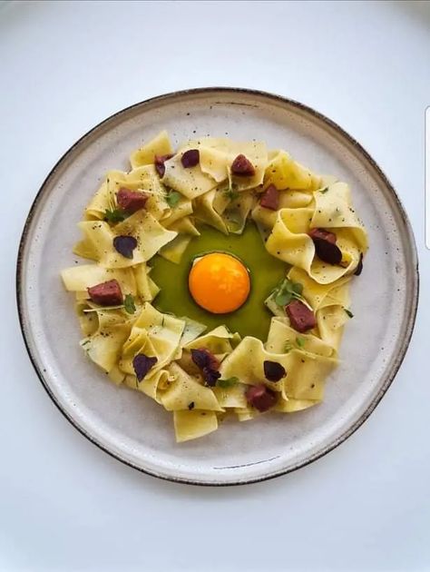 Pappardelle with Marinated Egg Yolk Recipe - Chef's Pencil Marinated Egg Yolk, Egg Yolk Recipe, Egg Yolk Recipes, Pappardelle Pasta, Liquid Eggs, Cooking Thermometer, Homemade Sausage, Egg Yolk, Main Course