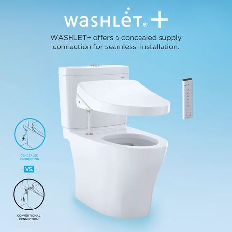 TOTO Dual-Flush Elongated Bidet Toilet with High Efficiency Flush (Seat Included) | Wayfair