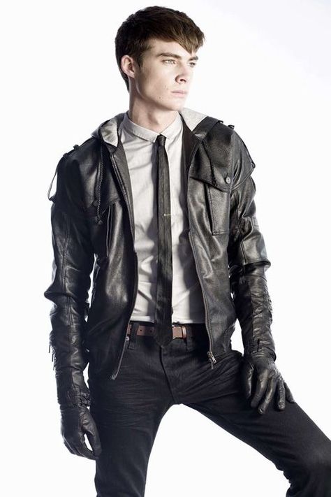 [sci-fi jacket and tie!] Scifi Detective, Detective Jacket, Sci Fi Jacket, Detective Fashion, Science Fiction Fashion, Sci Fi Fashion, Post Apocalypse, Male Poses, Stylish Jackets