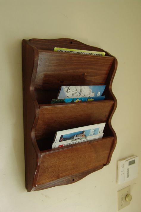 Letter Holder Wall, Wall Mail Organizer, Mail Organizer Wall, Magazine Wall, Corner Cabinets, Letter Organizer, Door Rack, Wood Magazine, Pocket Letter