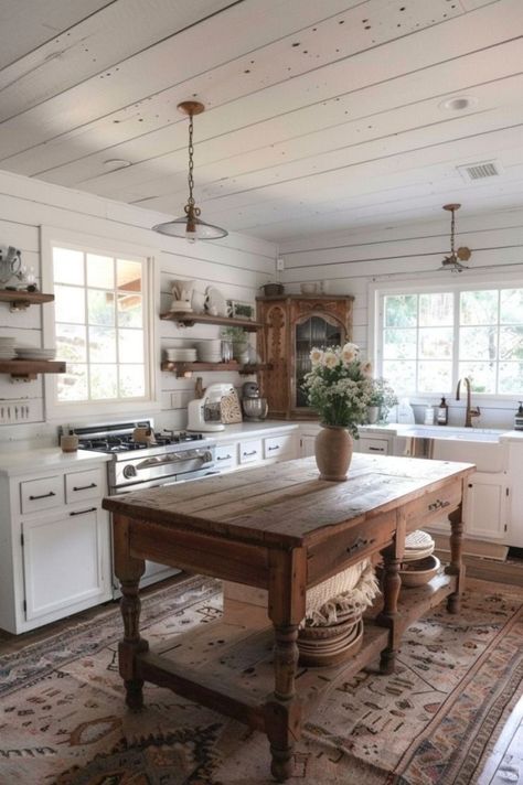 Farm Country Kitchen, Kitchen Remodel Rustic Farmhouse Decor, Cottage Farmhouse Decor Kitchen, Vintage Cottage Farmhouse Decor, English Cottage Interiors Cozy Kitchen, Old Farmhouse Cabinets, 1800s Farmhouse Kitchen, Rustic Country Kitchens Farmhouse Style, English Farmhouse Interiors