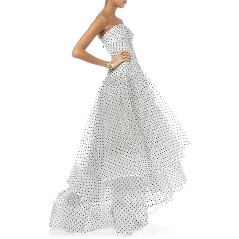 Maticevski White Tulle Polka Dot Gown ($6,365) ❤ liked on Polyvore featuring dresses, gowns, tulle dress, white evening gowns, strapless dress, white polka dot dress and strapless gown Polka Dot Gown, White Tulle Dress, White Evening Gowns, Poka Dot, White Ball Gowns, White Embroidered Dress, White Strapless Dress, White Evening Dress, Tulle Ball Gown