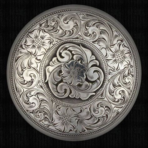 Saddle Silver Metal Embossing Art, Scroll Engraving, Paper Art Sculpture, Tooling Patterns, Metal Embossing, Coin Art, Chip Carving, Fantasy Props, Engraved Metal