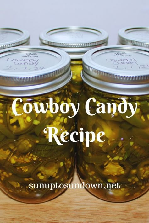 Today we’re sharing a recipe for Cowboy Candy.  These candied jalapenos are the perfect combination of sweet and spicy! #Cowboy Candy #Cowboy Candy Recipe #DIY Cowboy Candy #Homemade Cowboy Candy #Cowboy Candy Jalapenos #Candied Jalapeno Recipe #DIY Candied Jalapenos #Homemade Candied Jalapenos #Cowboy Candy Canning Recipe #Candied Jalapeno Canning Recipe #Sweet and Spicy Jalapenos #How to Can Cowboy Candy Cowboy Candy Recipe For Canning, Pickled Jalapenos Recipe Cowboy Candy, Cowboy Candy Bbq Sauce Recipe, Recipe For Cowboy Candy, Cowboy Candied Jalapenos, Cowboy Jalapeno Candy, Candy Jalapeno Recipe, Cowboy Candy Jalapenos Easy, Cowboy Candy Jalapenos Canning Recipes