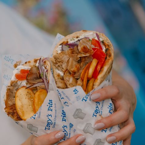 Greek Takeaway, Food Content Ideas, Gyro Wrap, Cypriot Food, Greek Gyros, Food Content, Food Business, London Food, Greek Food