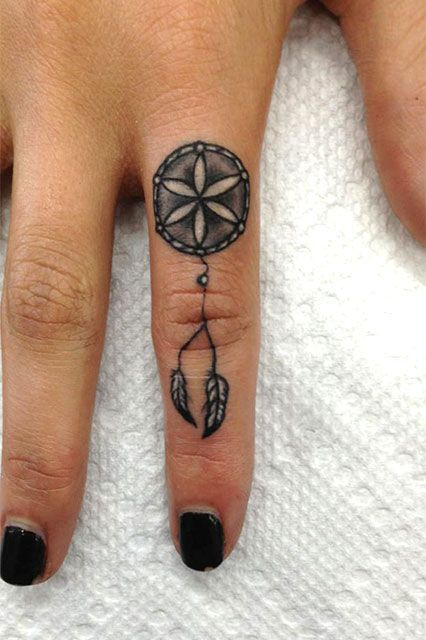 The 9 Coolest Tattoo Artists In L.A. Dream Catcher Finger Tattoo, Coolest Tattoo, Simple Finger Tattoo, Heavily Tattooed, Alchemy Tattoo, Finger Tattoo For Women, Sunset Boulevard, Hand Tattoos For Women, Finger Tattoo