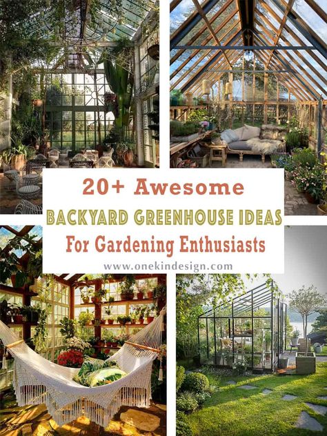 20+ Awesome Backyard Greenhouse Ideas For Gardening Enthusiasts Backyard Shed Greenhouse, Backyard Greenhouse Landscaping, Garden Design Greenhouse, Greenhouse Designs Ideas, Greenhouse She Shed Ideas, Landscape Around Greenhouse, Green House Pool Ideas, Green House Interior Ideas Planters, Greenhouse Deck Ideas