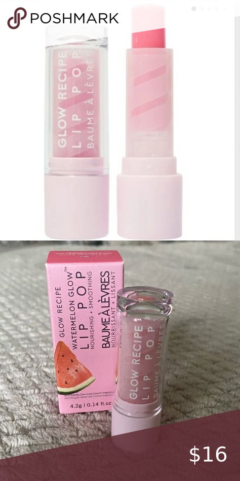 ⚡️FINAL PRICE⚡️NEW Glow Recipe Watermelon Glow Lip Pop Lip Balm Unique Scrubs, Glow Recipe Watermelon, Coconut Flower, Watermelon Glow, Nyx Lip, Soften Lips, Glow Recipe, Lip Glow, Perfect Skin