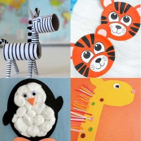 Zoo Animal Crafts For Kids Zoo Crafts Preschool, Zoo Animal Crafts For Kids, Safari Crafts, Zoo Crafts, Zoo Animal Crafts, Animals Preschool, Monkey Crafts, Frog Crafts, Toddler Art Projects