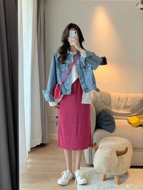 Korean Girls Outfit, Korea Spring Outfit, Korea Spring Fashion, Korean Spring Fashion, Spring Outfits Korea, Korean Spring Outfits, Designer Plus Size Clothing, Fashion Drawing Dresses, Korean Fashion Dress