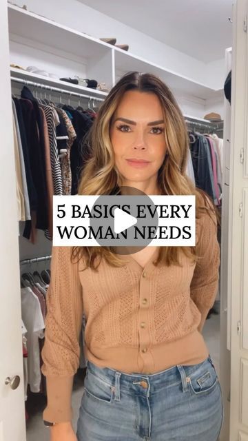 Alison Lumbatis on Instagram: "5 basics every woman should own! 👇👇 #1: Striped Shirts #2: High Neck Tanks #3: Neutral Cardigan #4: Light Wash, Medium Wash, Gray and Black Denim #5: Denim Jacket *Comment “LINKS” and I’ll dm you the links to everything!! 🫶 Want to learn more about building a wardrobe you love? Take my FREE style quiz: 👉 outfitformulas.com/quiz/ #FashionBasics #StyleEssentials #WardrobeStaples #FunctionalFashion #NeutralPalette #StyleGameChanger #EverydayStyle #FashionTips101 #MustHaves #DressWithEase" Gray Striped Shirt Outfit, Alison Lumbatis, Jean Jacket Outfits Summer, Neutral Cardigan, Layering Basics, Building A Wardrobe, Outfits With Striped Shirts, Grey Striped Shirt, Timeless Clothing