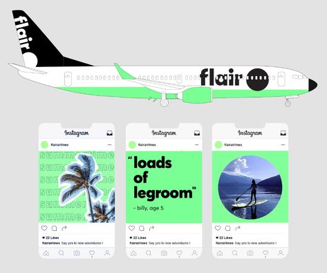 Flair Airlines on Behance Airline Branding, Perth Airport, Airlines Branding, False Advertising, Corporate Strategy, An Open Book, Color Palate, Media Strategy, Open Book