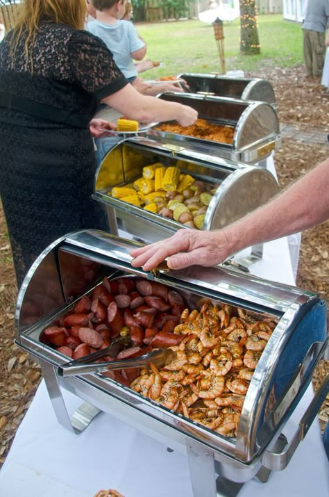 outdoor backyard bbq wedding food #weddings #countryweddings #weddingideas #bbq Backyard Bbq Wedding Food, Bbq Wedding Ideas, Outdoor Wedding Foods, Barbecue Wedding, Bbq Wedding Reception, Backyard Bbq Wedding, Bbq Buffet, Outdoor Buffet, Wedding Ideas On A Budget