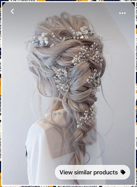 Winter Wedding Hair - If you found what you desire, it's very important that you act immediately - Visit For More! Wedding Boho Braid, Bridal Hair Braid With Veil, Bridal Braided Updo, Boho Braided Wedding Hair, Boho Wedding Hair Braid, Bridal Hair With Braid, Bride Braided Hairstyles, Boho Braid Wedding Hair, Bridal Braids For Long Hair