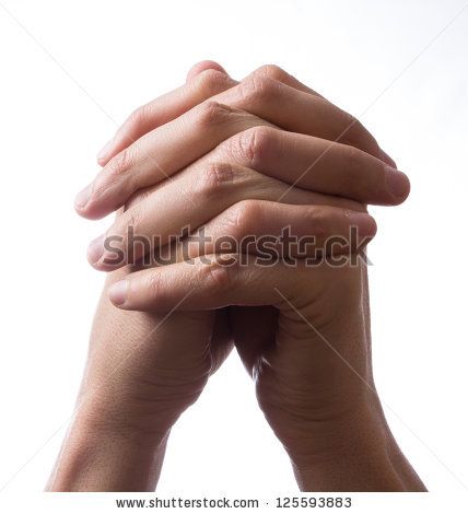 Hands clasped together for a prayer - stock photo Hands Clasped Together Drawing, Begging Hands Reference, Clasped Hands Reference Drawing, Hands Crossing Reference, Hands Interlocked Reference, Prayer Hands Reference, Clasped Hands Drawing, Clasping Hands Reference, Clasping Hands Together Reference