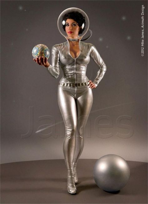 Mala Mastroberte, Photo by Mike James Arte Pulp, Sci Fi Girl, Sci Fi Comics, Space Girl, Space Suit, Vintage Space, Futuristic Fashion, Science Fiction Art, Retro Futuristic