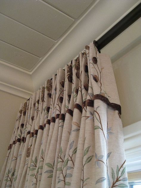 Dining Room Drapes, Curtains Fabrics, Drapery Treatments, Custom Window Coverings, Drapery Designs, Curtains And Draperies, Pinch Pleat Curtains, Custom Drapery, Custom Drapes