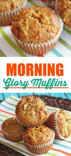 Morning Glory Muffins Morning Glory Muffins Recipe, Yummy Muffins, Glory Muffins, Human Energy, Morning Glory Muffins, Joy Bauer, Holiday Baking Recipes, Christmas Morning Breakfast, Breakfast Goodies