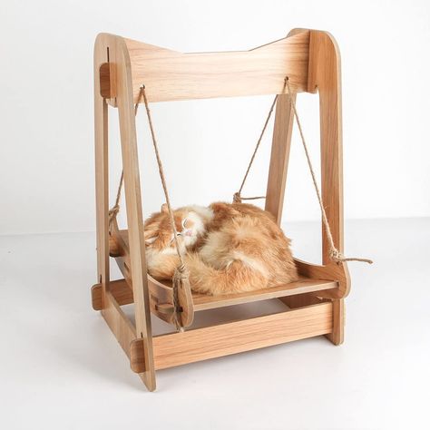 Funny Cat Bed, Cat Hanging Swing Toy Cat Hammock for Indoor Cats All Season Cat Sleeping Bed (Brown) (As an Amazon Associate I earn from qualifying purchases) Cat Hanging, Kitten Beds, Indoor Hammock, Pet Hammock, Hammock Bed, Sleeping Bed, Hanging Hammock, Cat Hammock, Indoor Cats