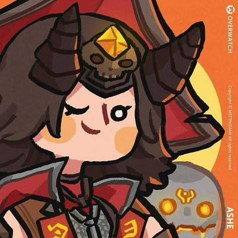 Ashe Mccree Matching Pfp, Overwatch Halloween Pfp, Ashe Overwatch Icon, Bob Overwatch, Ow Fanart, Meow Skulls, Overwatch Halloween, Overwatch Bastion, Pixel Drawing