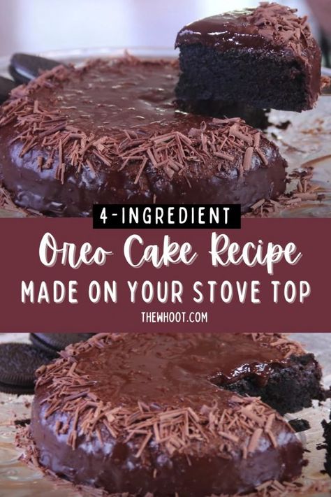 Easy Oreo Cake, Oreo Cake Recipe, Quick Baking, The Whoot, Oreo Cake, 4 Ingredient, Yummy Desserts, Baking Ideas, Easy Cake Recipes