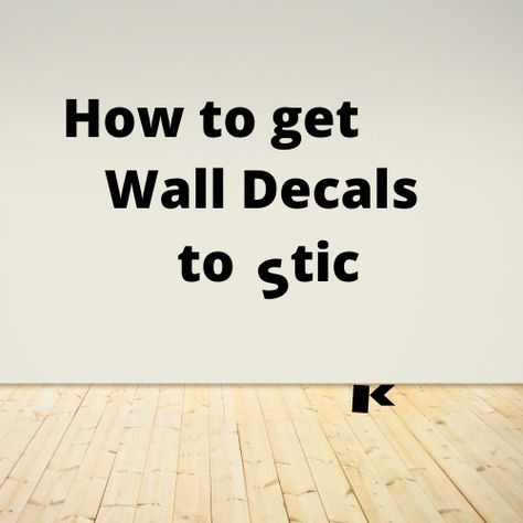 Vinyl wall decals can be notoriously finicky, foiled by anything from texture to temperature. Follow these 6 simple steps to get your wall decal to stick! #walldecals #walldecalideas #diytips #diyhacks Large Decals For Walls, Wall Decal Ideas, Cricut Wall Decals, Knockdown Texture Walls, Vinyl On Wall, Furniture Decals, Wall Clings, Removable Vinyl Wall Decals, Large Wall Decals