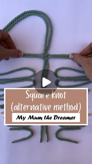 Square Knot, Macrame, Square, The Creator, Instagram