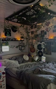 Bed Room, Follow Us, Room Ideas, Room Decor, Bedroom, Bed, Plants, Wall