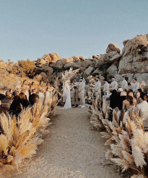 Tree Wedding Ceremony, Joshua Tree Wedding, Bohemian Wedding Decorations, Beautiful Ruins, Dream Wedding Decorations, Massachusetts Wedding, Desert Vibes, Beach Ceremony, Event Lighting