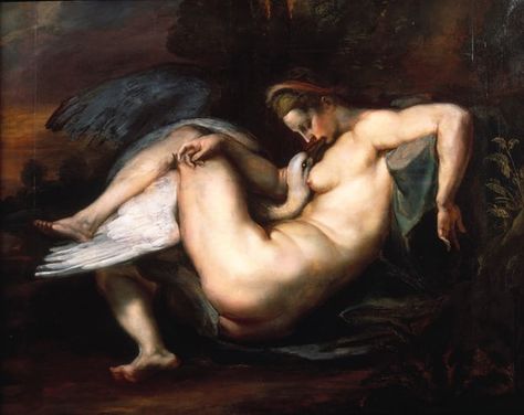 Leda and the Swan by Peter Paul Rubens. Rubens Paintings, Leda And The Swan, Swan Painting, Swans Art, Paul Rubens, Francisco Goya, Peter Paul Rubens, History Painting, Baroque Art