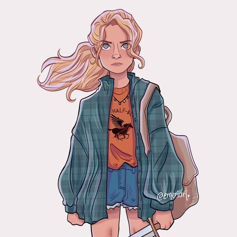 Emeri 🌻 on Instagram: “🗡️ Annabeth Chase 🗡️ Or known as wise girl! 📚 . . . #percyjackson #percy #jackson #percyjacksonandthelightningthief #percyjacksonfanart…” Annabeth Chase, A Drawing, Percy Jackson, Blonde Hair, The Story, Blonde, Fan Art, Fan, Hair