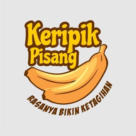 Template Logo Makanan, Logo Design Makanan, Banana Roll, Chip Packaging, Logo Design Inspiration Branding, Food Logo Design, Simple Designs To Draw, Food Logo, Logo Design Free