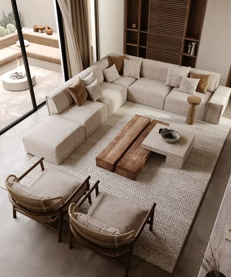 D . U . N . E . S :: Behance Floor Sitting Area, Wabi Sabi Sofa, Bohemian Villa, Bali Villa Design, Sitting Area Ideas, Chicago Living, Living Room Wood Floor, Wabi Sabi Interior, Photography Interior Design