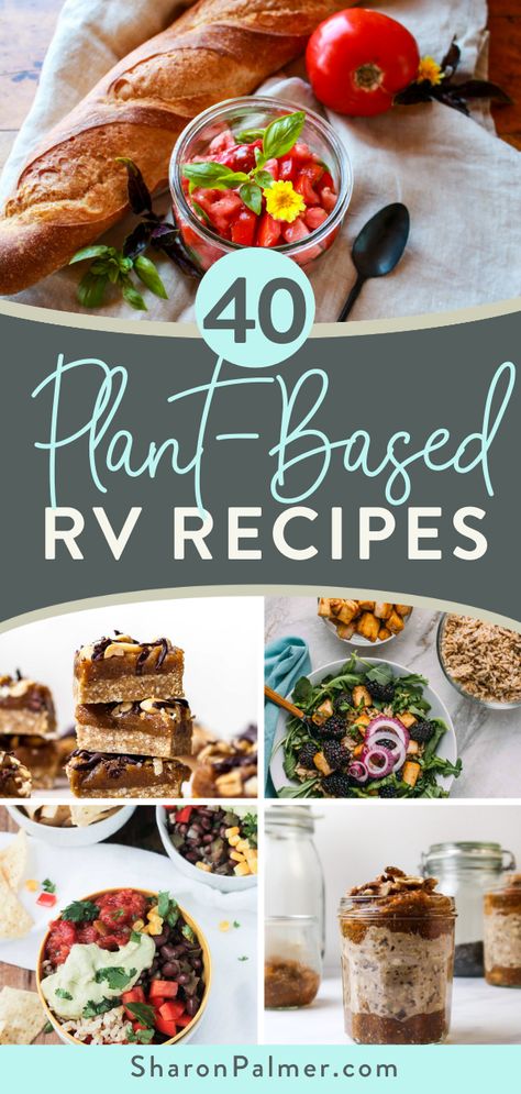 40 BEST Plant-Based RV Recipes are all vegan and delicious, in every category, from breakfast to salads to sandwiches to desserts. #rvrecipes #rvrecipesmealplanning #rvrecipeseasy #rvrecipestraveltrailersfoodideas #roadtriprecipes #roadtripmeals #roadtriprecipeshealthy #roadtripsnackrecipes Vegan Rv Meals, Vegan Car Trip Food, Vegan Road Trip Meals, Vegan Road Trip Food, Healthy Road Trip Food, Spicy Sweet Potato Soup, How To Cook Tempeh, Road Trip Food, Vegan Guide