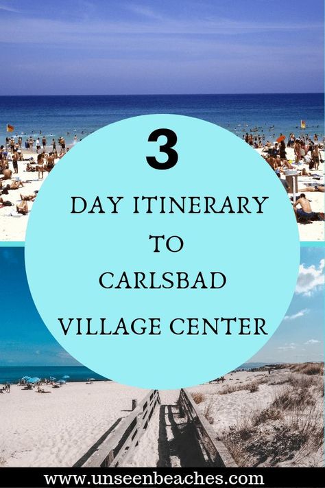 A 3 Day Itinerary to Carlsbad Village Center in Carlsbad Beach! #carlsbadbeach #californiabeaches #unseenbeaches Things To Do In Carlsbad California, Best California Beaches, Carlsbad Village, Village Center, Carlsbad Beach, Cali Trip, California Beaches, Southern California Beaches, Baby Moon