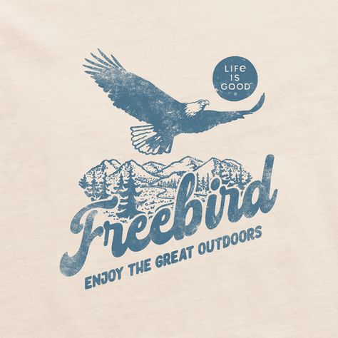 Women's Bald Eagle Freebird Short Sleeve Tee Bald Men, Henley Tee, Ladies Tee Shirts, Mens Tee Shirts, Help Kids, Men Fits, Children In Need, Good Company, Bald Eagle