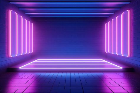 Download free image of Neon room purple light architecture.  by Wee about dark room, neon background room, neon room, abstract disco light background, and pink dark lines 12415761 Night Club Design, Hospital Branding, Blender Scenes, Futuristic Bedroom, Disco Background, Background Neon, Student Design, Concert Stage Design, Dark Purple Background