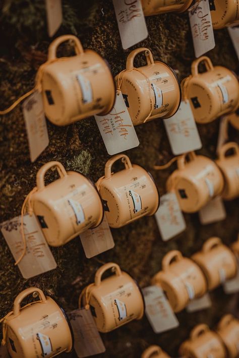 Earthy PNW-Inspired Wedding at Lake Creek Lodge | Junebug Weddings Barefoot Bride, Boho Wedding Favours, Wedding At Lake, Woodland Floral, Irregular Mirror, Earthy Wedding, Best Wedding Favors, Crown Flower, Custom Wedding Favours