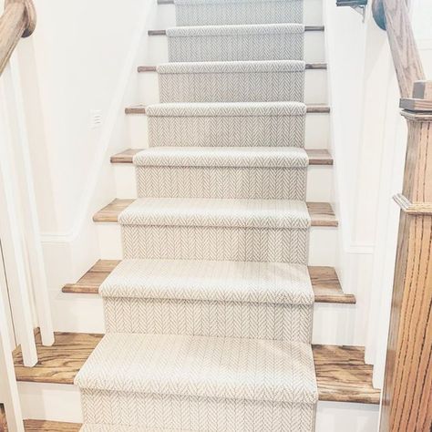 Herringbone Stair Runner, Lines And Angles, Instagram Decor, Hygge Home, Bistro Chairs, Stair Runner, Geometric Lines, New Builds, Towel Rack