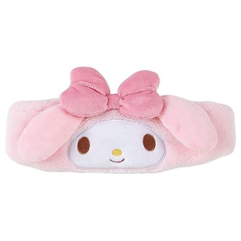 These adorable Sanrio Face Spa Head Band are perfect for your next self-care day! They are super soft and stretchy, making them easy and comfortable to wear while doing your skin care routine. Bring one along on your next spa day and stay stylish with Sanrio! Headband measures 21" around head. Official Sanrio item, imported from Japan. My Melody Accessories, Melody Aesthetic, Turban Headband Hairstyles, Plush Headband, Melody Plush, Makeup At Home, Kitty Stuff, Hair Turban, Daily Skin Care Routine