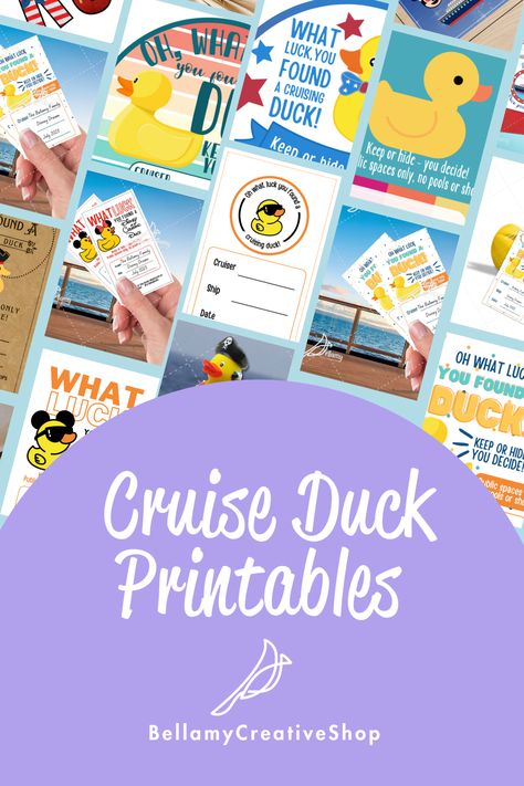 Cruise Duck Tag Printables Cruising Duck Ideas, Free Printable Cruising Duck Tags, Cruising Ducks Tags Printable Free, Cruise Duck Tags Printable Free, Cruise Ship Duck Tags Free, Cruise Duck Tags Printable, Disney Cruise Duck Tag, Cruise Ducks, Sterling Virginia