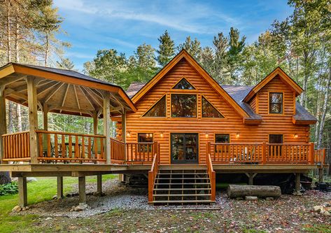 Floor Plans | Coventry Log Homes One Story Cabin Floor Plans, Log Cabin Layout Floor Plans, Log Cabin Plans Open Floor, Family Cabin Floor Plans, Large Cabin Floor Plans, 4 Bedroom Log Cabin Floor Plans, Camp Floor Plans, Turret Addition, Cabin Layout Floor Plans