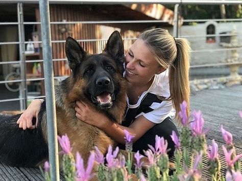 You will never be jealous your girl to the true friend Best Guard Dogs, German Shepards, True Friendship, Guard Dogs, German Shepherd Dog, Your Girl, Girl And Dog, German Shepherds, True Friends