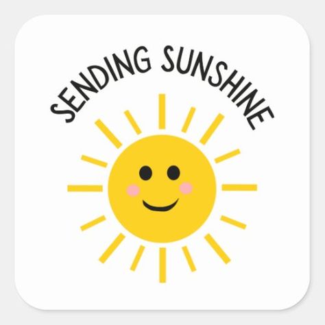 https://www.zazzle.com/vintage_kitten_me_ouchy_art_get_well_card_template-256432155012890193?rf=238152207900855143 Sending You Sunshine, April Vibes, Sunshine Sticker, Sending Sunshine, Xmas Images, Sun Quotes, Painted Pebbles, Sunshine Quotes, Beach Friends