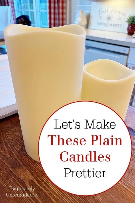 DIY Decoupage Flameless Candles Can You Paint Flameless Candles, Decorating Flameless Candles Diy, Decoupage Candles Diy, Decorated Candles Diy, Christmas Candles Diy Craft Ideas, Diy Old Books Crafts, Decorate Flameless Candles, Flameless Candles Decorating Ideas, Diy Flameless Candles