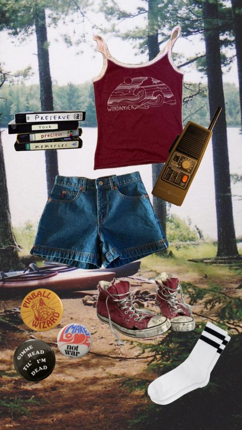 80s slasher summer aesthetic 80s Slasher Summer Aesthetic, 80s Slasher Summer, Summer Camp Aesthetic Outfits, Slasher Summer Aesthetic, Camping Aesthetic Outfits, 80s Summer Outfits, 80s Slasher, Slasher Summer, Summer Camp Outfits