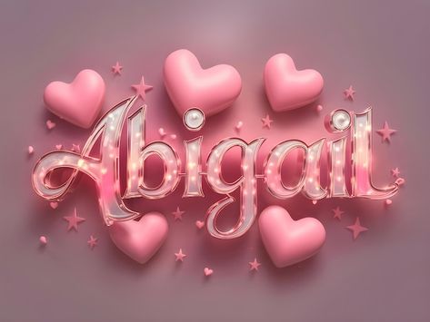 Abigail Wallpaper Name, Name Design Art Ideas Letters, Name Art Designs Letters, Name Background Design, Abigail Name, Logo Gallery Art, Name Design Art, Iphone Wallpaper Photography, Name Creator