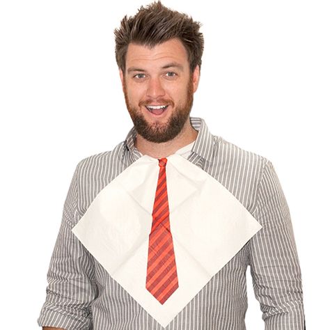 Who says neckties aren't making a comeback? Napkin neckties make it easy to dress for dinner... but not necessarily for success.  http://www.modernlola.com/all-napkins/dress-for-dinner-dapper-tie-paper-napkins/ Dress For Dinner, Funny Gift Ideas, Tie Crafts, Personalized Photo Gifts, Dinner Dress, Cool Bars, Trending Gifts, Gag Gifts, Tie And Pocket Square