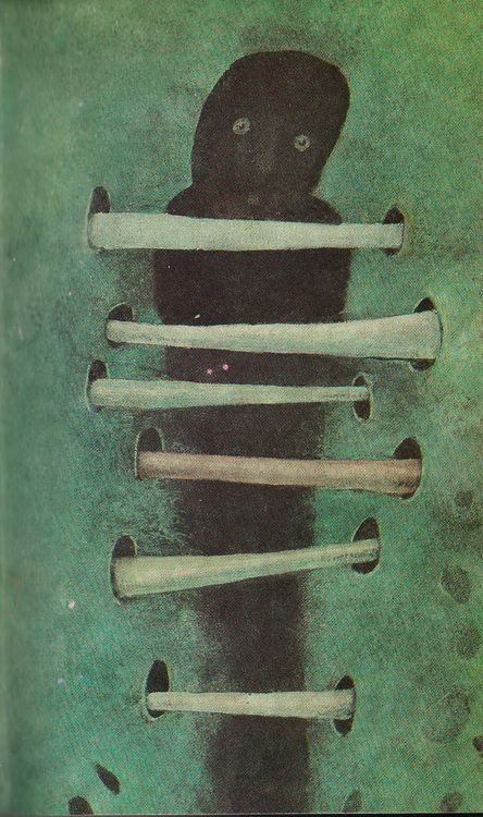 Illustrations by Stasys Eidrigevičius, from "Stopa mumii i inne opowiadania fantastyczne", a Polish book, which Google translates as "The rate of mummies and other science fiction", but I think it means "The Mummies Foot" Book Censorship Art, Stasys Eidrigevicius, Mummy Illustration Artworks, Zdzislaw Beksinski Paintings, The Mummy Artwork, Polish Horror Artist, Silent Hill Art, Polish Posters, Polish Poster